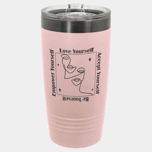 Blush/Ghost Black 20 oz. Polar Camel ION-Plated Ringneck Tumbler with Slider Lid Thumbnail