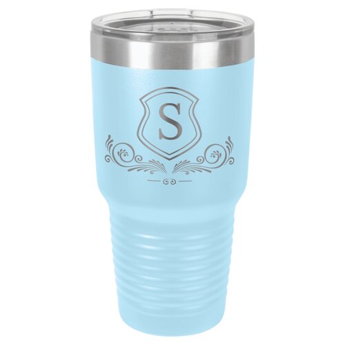 Light Blue 30 oz. Polar Camel Ringneck Tumbler with Standard Lid Thumbnail