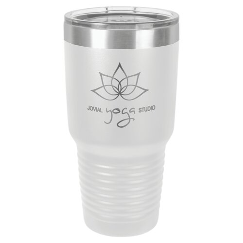 White 30 oz. Polar Camel Ringneck Tumbler with Standard Lid Thumbnail