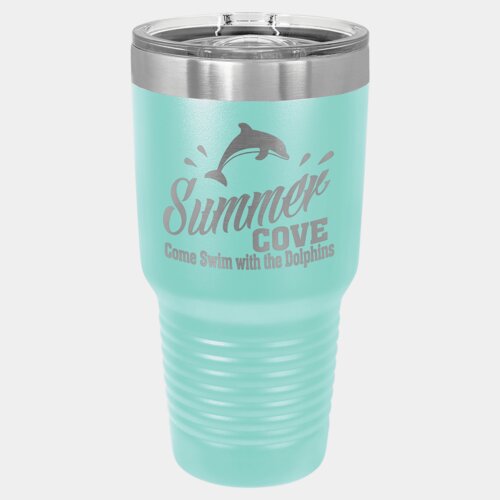Teal 30 oz. Polar Camel Ringneck Tumbler with Slider Lid Thumbnail