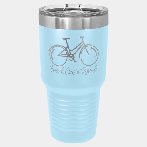 Light Blue 30 oz. Polar Camel Ringneck Tumbler with Slider Lid Thumbnail