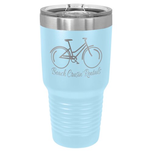Light Blue 30 oz. Polar Camel Ringneck Tumbler with Slider Lid Thumbnail