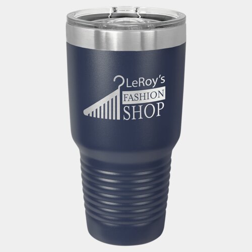 Navy Blue 30 oz. Polar Camel Ringneck Tumbler with Slider Lid Thumbnail