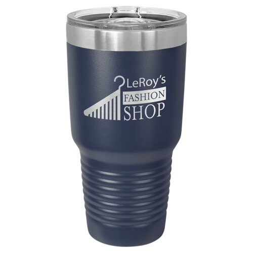Navy Blue 30 oz. Polar Camel Ringneck Tumbler with Slider Lid Thumbnail