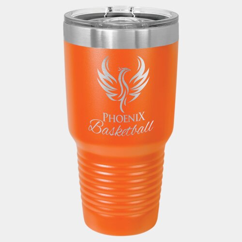 Orange 30 oz. Polar Camel Ringneck Tumbler with Slider Lid Thumbnail