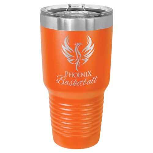 Orange 30 oz. Polar Camel Ringneck Tumbler with Slider Lid Thumbnail