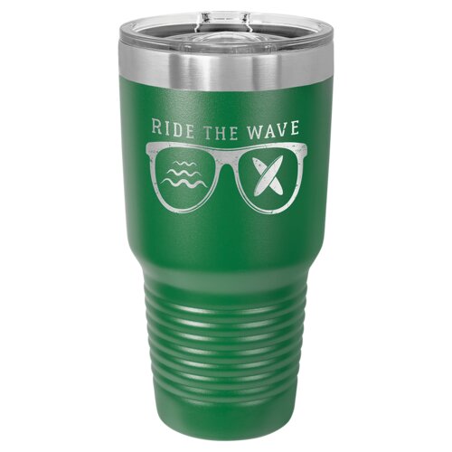 Green 30 oz. Polar Camel Ringneck Tumbler with Slider Lid Thumbnail