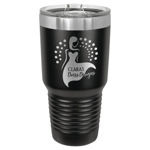 Black 30 oz. Polar Camel Ringneck Tumbler with Slider Lid Thumbnail