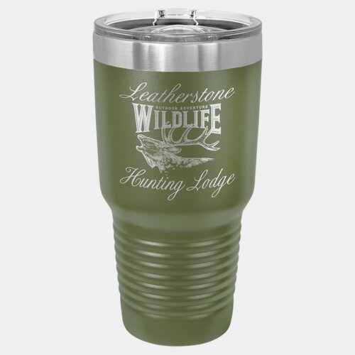 Olive Green 30 oz. Polar Camel Ringneck Tumbler with Slider Lid Thumbnail
