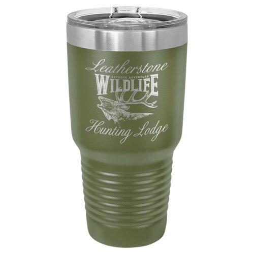 Olive Green 30 oz. Polar Camel Ringneck Tumbler with Slider Lid Thumbnail
