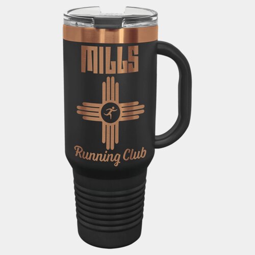 Black/Rose Gold 40 oz. Polar Camel Travel Mug with Snap Lid and Straw Thumbnail