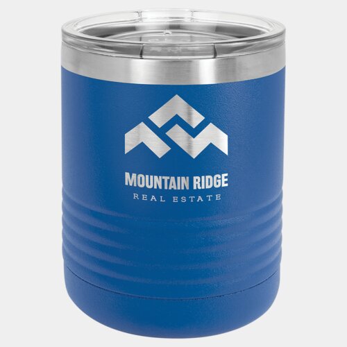 Royal Blue 10 oz. Polar Camel Tumbler with Clear Standard Lid Thumbnail