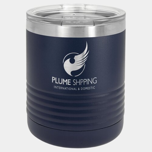 Navy Blue 10 oz. Polar Camel Tumbler with Clear Standard Lid Thumbnail
