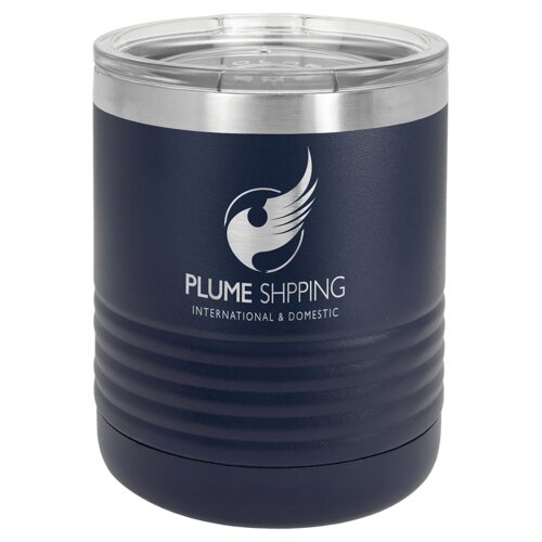 Navy Blue 10 oz. Polar Camel Tumbler with Clear Standard Lid Thumbnail