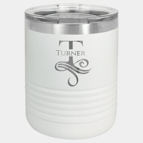 White 10 oz. Polar Camel Tumbler with Clear Standard Lid Thumbnail