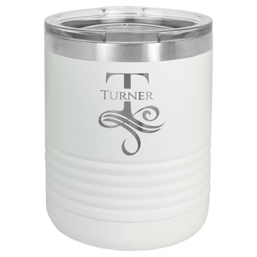 White 10 oz. Polar Camel Tumbler with Clear Standard Lid Thumbnail