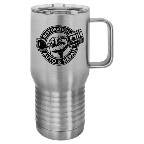 Stainless Steel Vacuum Insulated 20 oz. Polar Camel Travel Mug with Slider Lid Thumbnail