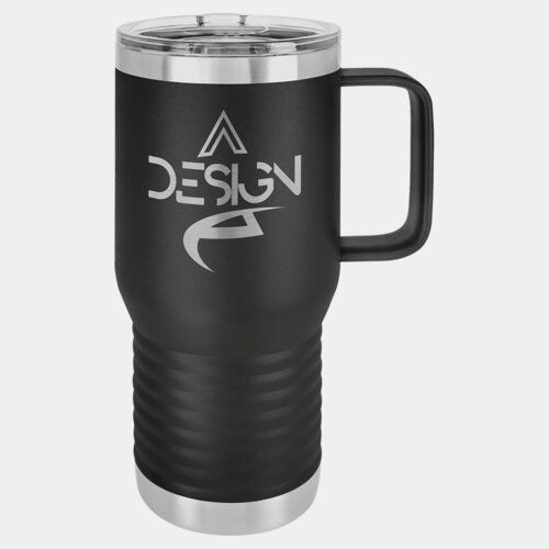 Black Vacuum Insulated 20 oz. Polar Camel Travel Mug with Slider Lid Thumbnail