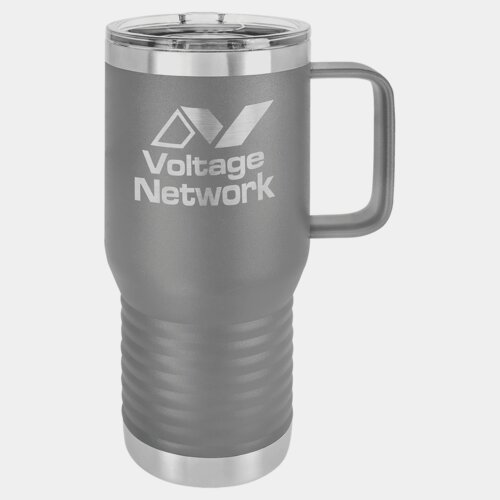 Dark Gray Vacuum Insulated 20 oz. Polar Camel Travel Mug with Slider Lid Thumbnail