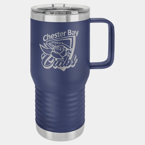 Navy Blue Vacuum Insulated 20 oz. Polar Camel Travel Mug with Slider Lid Thumbnail