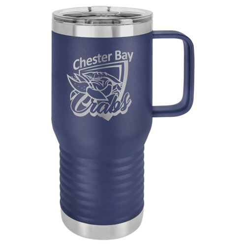 Navy Blue Vacuum Insulated 20 oz. Polar Camel Travel Mug with Slider Lid Thumbnail