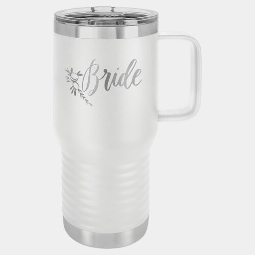 White Vacuum Insulated 20 oz. Polar Camel Travel Mug with Slider Lid Thumbnail