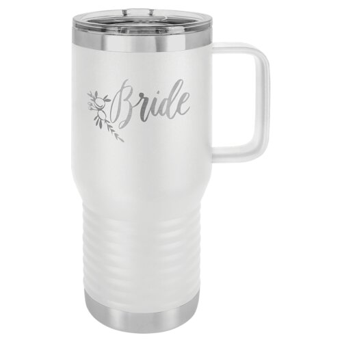 White Vacuum Insulated 20 oz. Polar Camel Travel Mug with Slider Lid Thumbnail