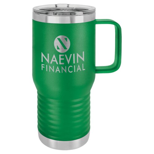 Green Vacuum Insulated 20 oz. Polar Camel Travel Mug with Slider Lid Thumbnail