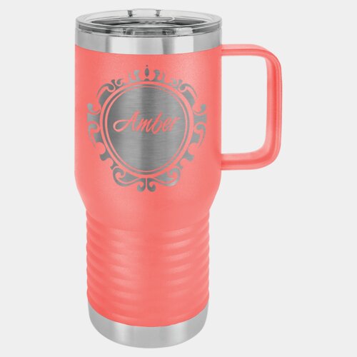 Coral Vacuum Insulated 20 oz. Polar Camel Travel Mug with Slider Lid Thumbnail