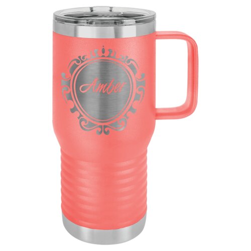 Coral Vacuum Insulated 20 oz. Polar Camel Travel Mug with Slider Lid Thumbnail