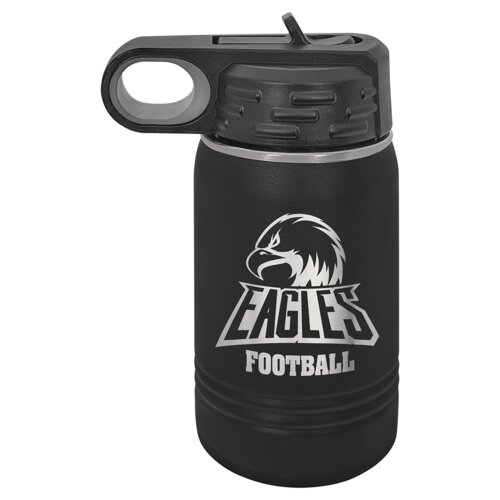 Black 12 oz. Polar Camel Water Bottle Thumbnail