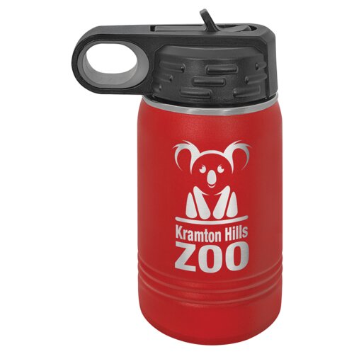 Red 12 oz. Polar Camel Water Bottle Thumbnail