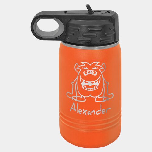 Orange 12 oz. Polar Camel Water Bottle Thumbnail