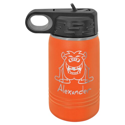 Orange 12 oz. Polar Camel Water Bottle Thumbnail