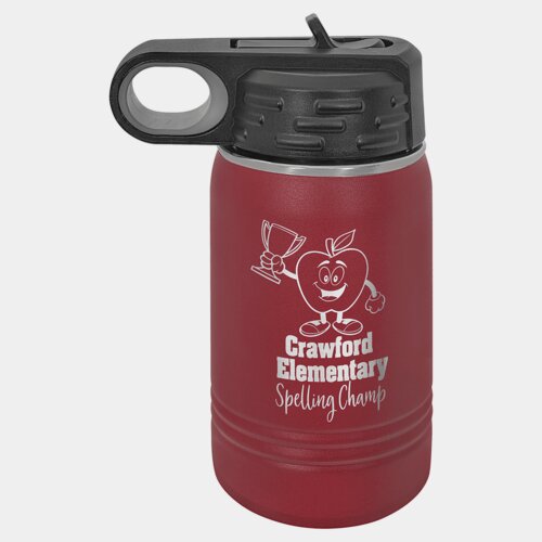 Maroon 12 oz. Polar Camel Water Bottle Thumbnail
