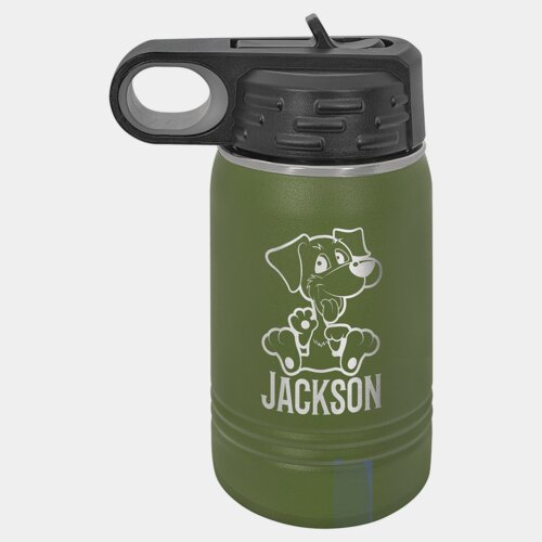 Olive Green 12 oz. Polar Camel Water Bottle Thumbnail