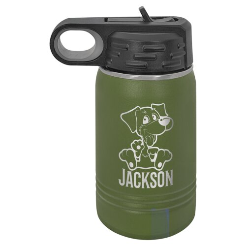 Olive Green 12 oz. Polar Camel Water Bottle Thumbnail