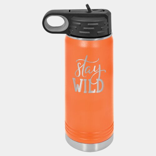 Orange 20 oz. Polar Camel Water Bottle Thumbnail