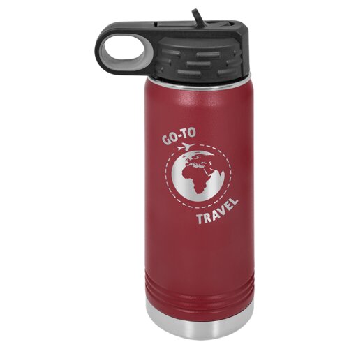 Maroon 20 oz. Polar Camel Water Bottle Thumbnail