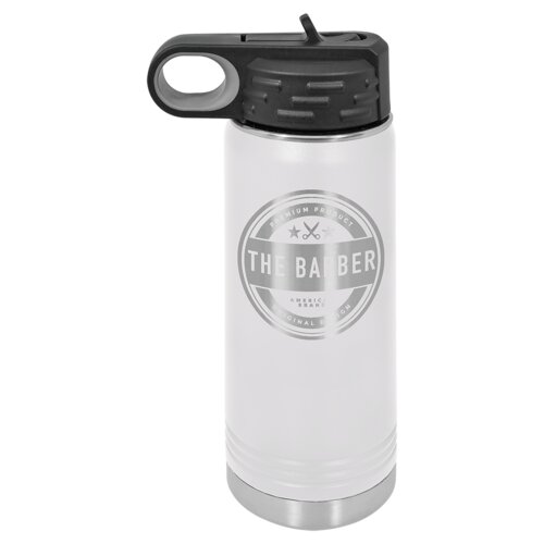 White 20 oz. Polar Camel Water Bottle Thumbnail