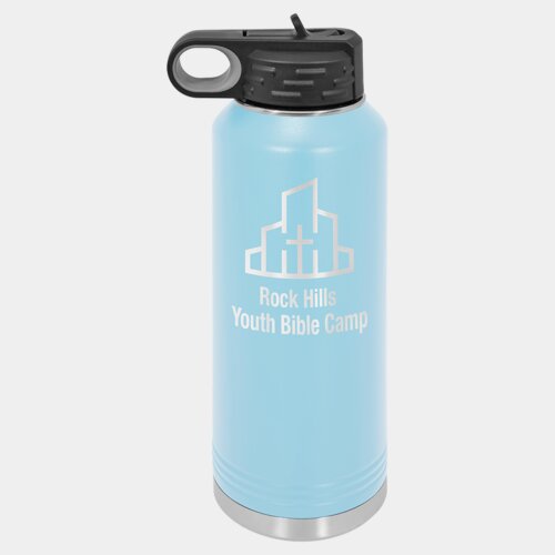 Light Blue 40 oz. Polar Camel Water Bottle Thumbnail