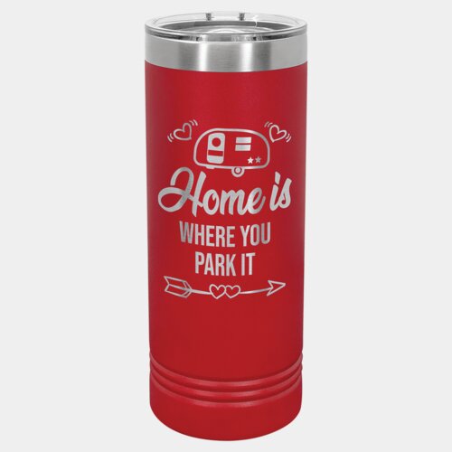 Red 22 oz. Polar Camel Skinny Tumbler with Slider Lid Thumbnail