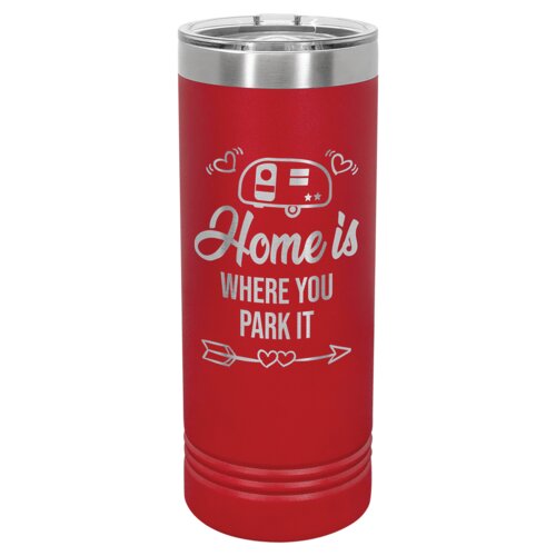 Red 22 oz. Polar Camel Skinny Tumbler with Slider Lid Thumbnail