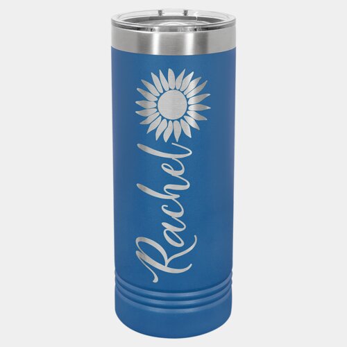 Royal Blue 22 oz. Polar Camel Skinny Tumbler with Slider Lid Thumbnail