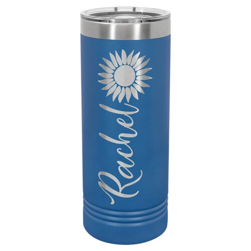 Royal Blue 22 oz. Polar Camel Skinny Tumbler with Slider Lid Thumbnail