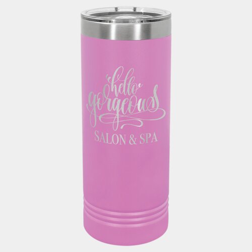 Light Purple 22 oz. Polar Camel Skinny Tumbler with Slider Lid Thumbnail