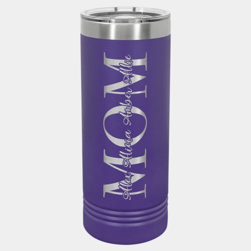 Purple 22 oz. Polar Camel Skinny Tumbler with Slider Lid Thumbnail