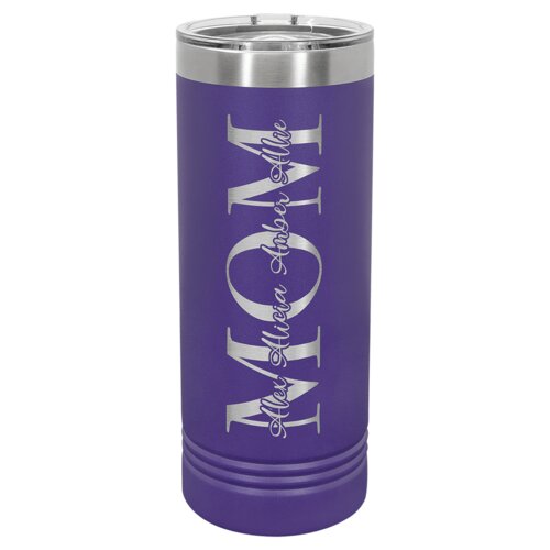 Purple 22 oz. Polar Camel Skinny Tumbler with Slider Lid Thumbnail