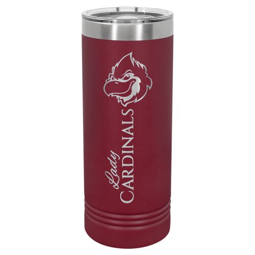 Maroon 22 oz. Polar Camel Skinny Tumbler with Slider Lid Thumbnail
