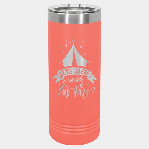 Coral 22 oz. Polar Camel Skinny Tumbler with Slider Lid Thumbnail